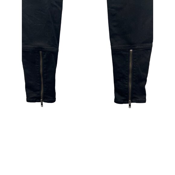 Mother + Freja Welt Zip Muse Black Skinny Jeans with Ankle Zip - Picture 5 of 13